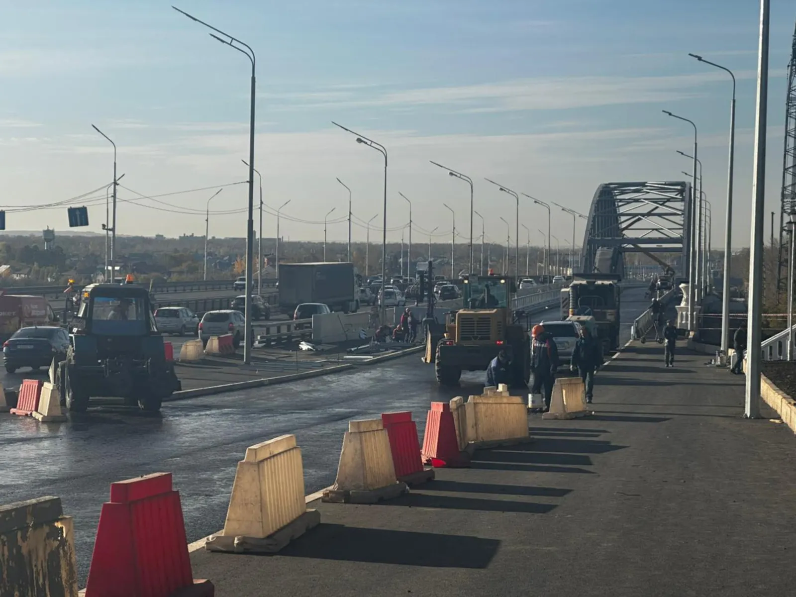 В Уфе арочный мост через Белую успешно прошел испытания после капремонта