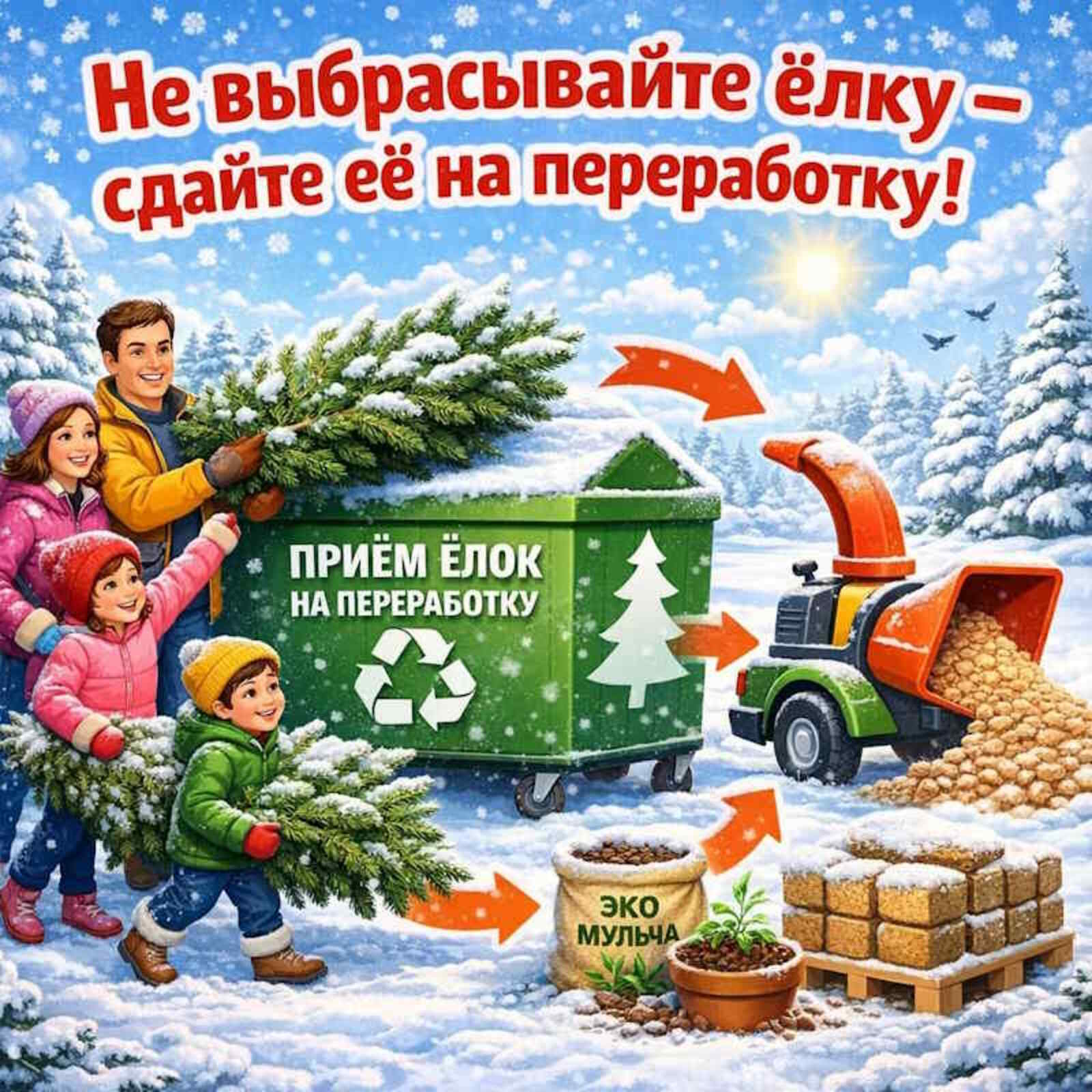 Сдайте ёлку на переработку