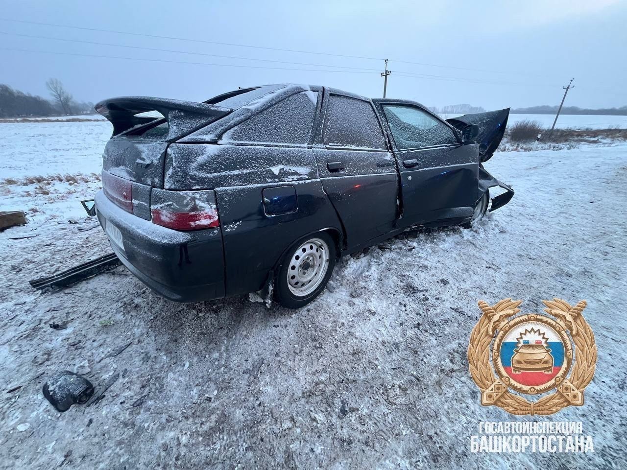 В Башкирии в результате лобового столкновения погибла пассажирка авто